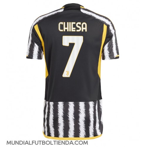Camiseta Juventus Federico Chiesa #7 Primera Equipación Replica 2023-24 mangas cortas
